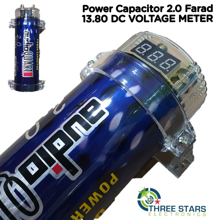 Audio Quart High Performance Car Audio Power Capacitor 2.0 FARAD for ...