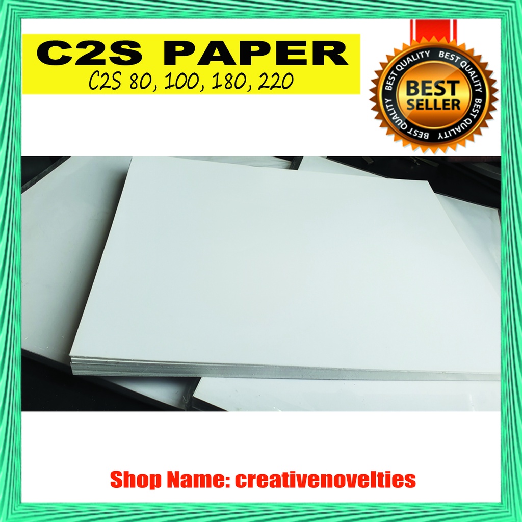 20sheets A4 sizeC2S PAPER for inkjet printer Good for Brochures, Flyers ...