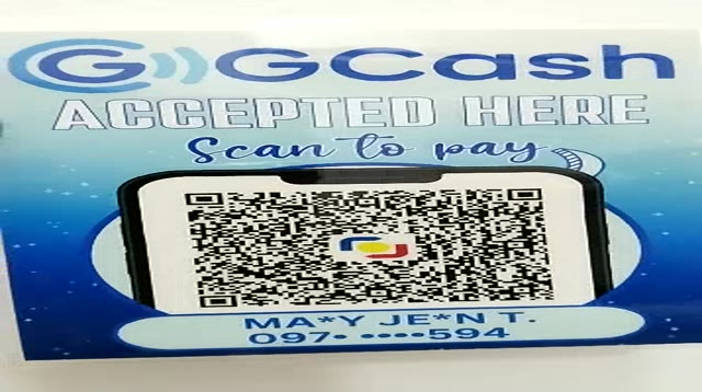 Laminated Gcash Qr Code Scan to pay Signage 250 Microns MAKAPAL ...