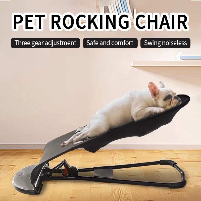 Pet Rocking Bed Adjustable Folding Dog Sleeping Nest for Cats Pet Dog
