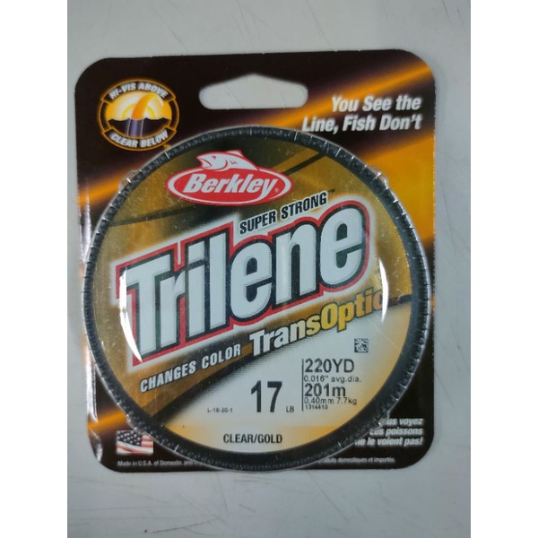 Berkley Trilene TransOptic Monofilament Line | Shopee Philippines