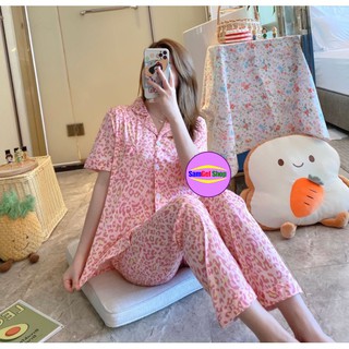 Leisure Wear Korean Sleepwear Terno Pajama Cotton Leisure Wear