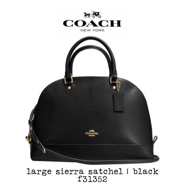 Coach Large Sierra Satchel Bag in Crossgrain Leather Shopee