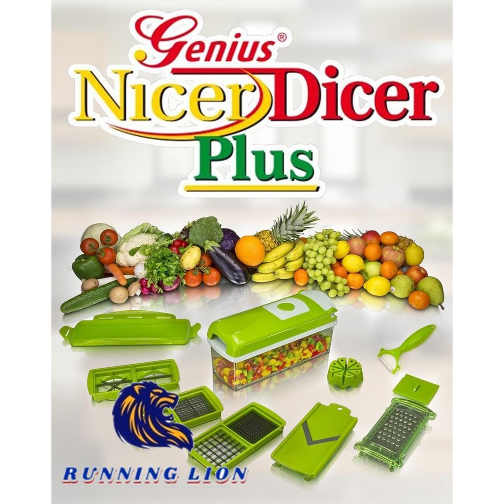 Genius Nicer Dicer Plus Multifunction Kitchen Knife Blade Chopper