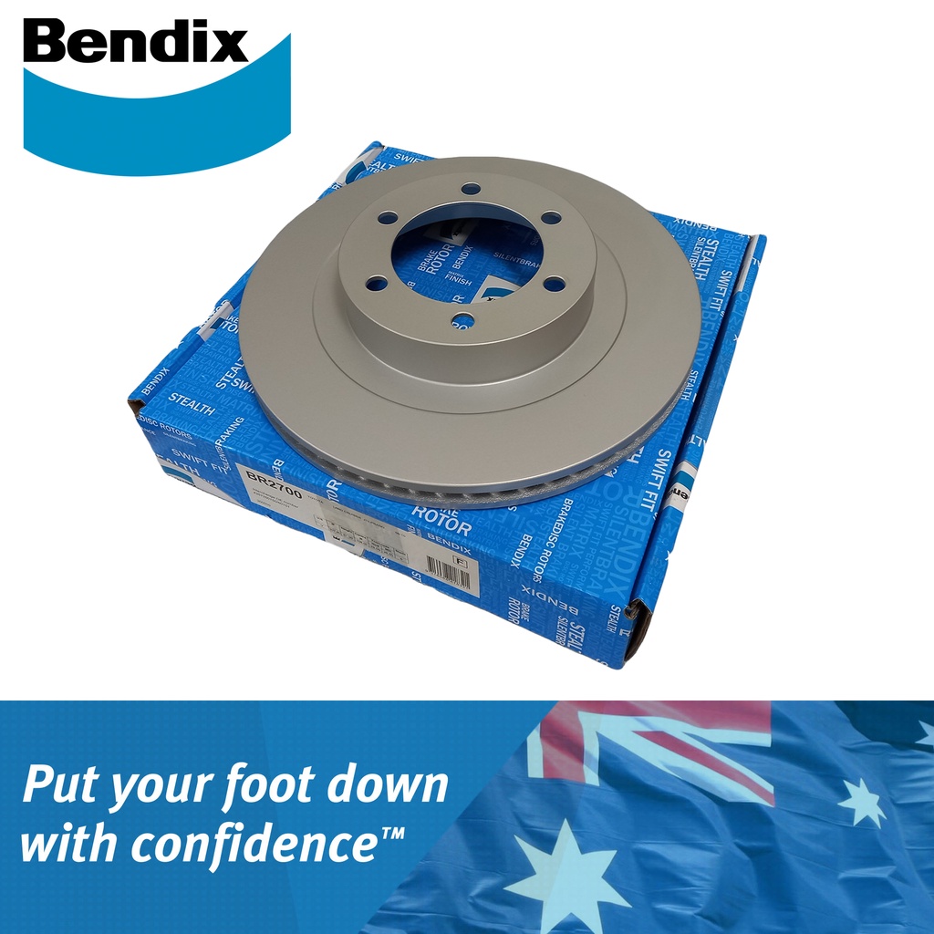 Bendix Brake Disc BR2700 Rotor Front for Toyota Fortuner, Prado 2016 ...