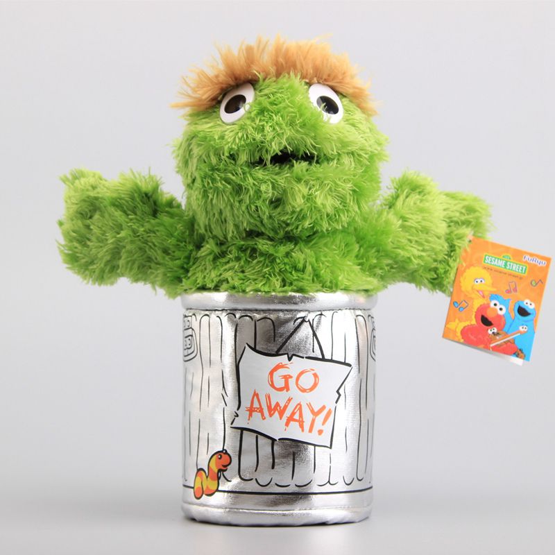 Cartoon Sesame Street Hand Puppet Show Large Puppet Elmo Soft Plush Doll  For Children Kids Gifts