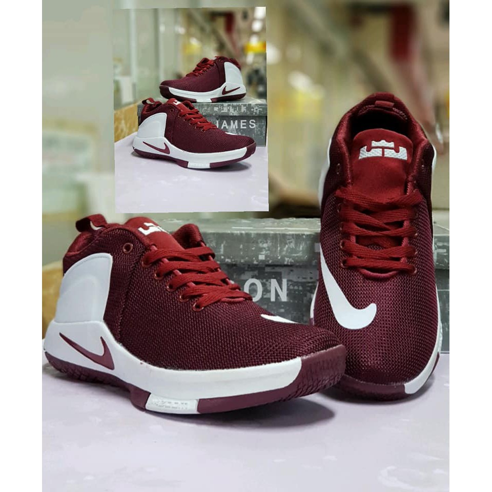 Lebron maroon hot sale shoes