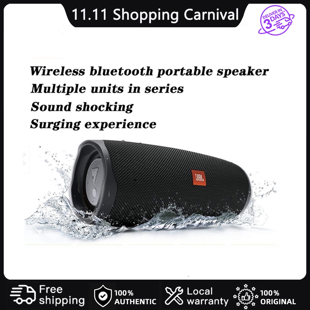 JBL Charge 4 - Waterproof Portable Bluetooth Speaker - Blue