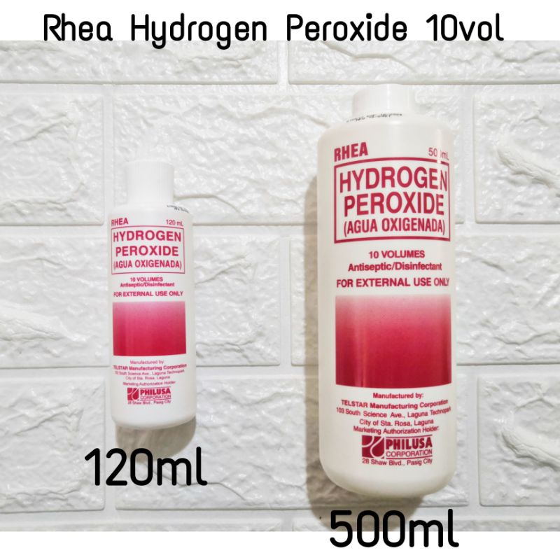 Rhea Hydrogen Peroxide 10vol 120ml 500ml Shopee Philippines