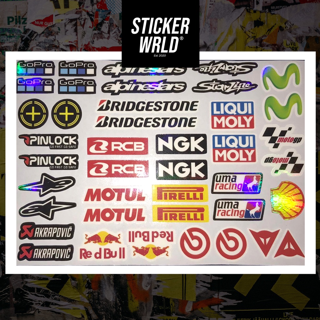 Helmet Visor Sticker Holographic for Evo Gille Spyder Kyt Ryzen