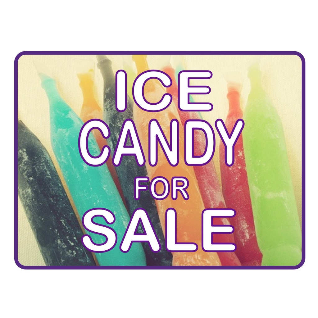 Paninda Signages Bigas Uling Ice Candy And Ice Paninda For Sale Laminated Shopee Philippines 6912