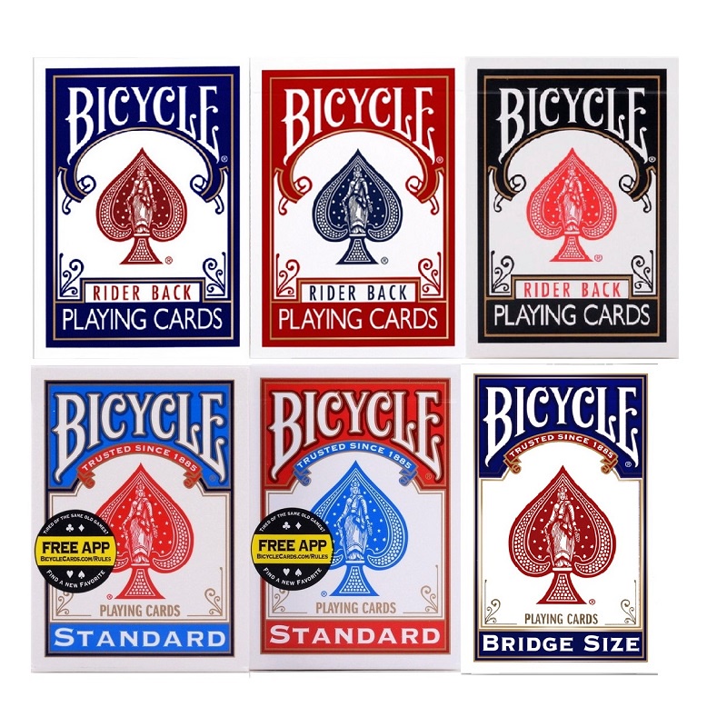 Bicycle Rider Back Standard Index Playing Cards Red/Blue USPCC USA Deck ...
