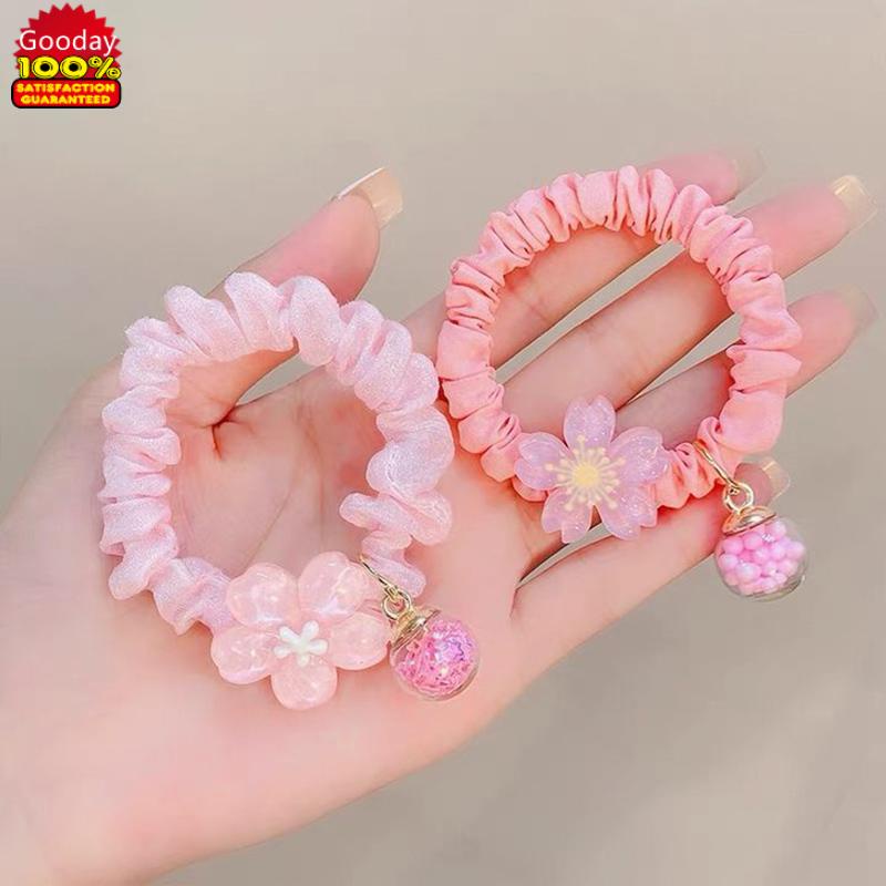 Summer Fresh Flowers Small Intestine Ring Hair Ring Sweet Girl Hair ...