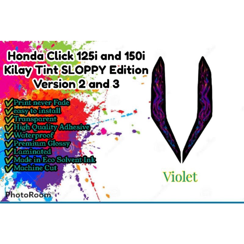 Honda Click 125i and 150i v2 v3 and V4 Kilay Tint Sloppy Edition ...