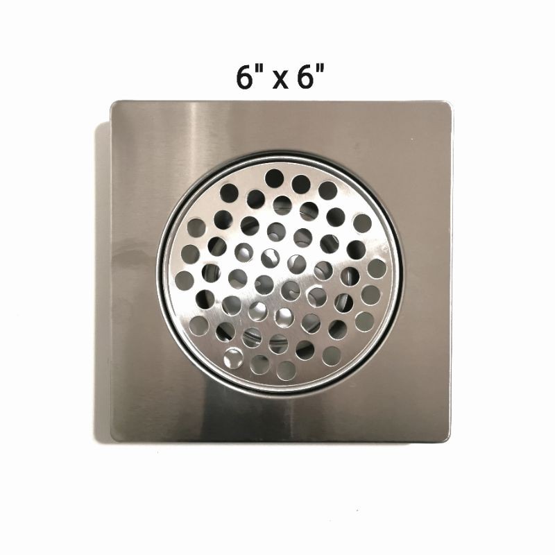6"x6" 4"x4" Stainless Floor Strainer 6x6 Floor Drain 4x4 6x6 | Shopee ...