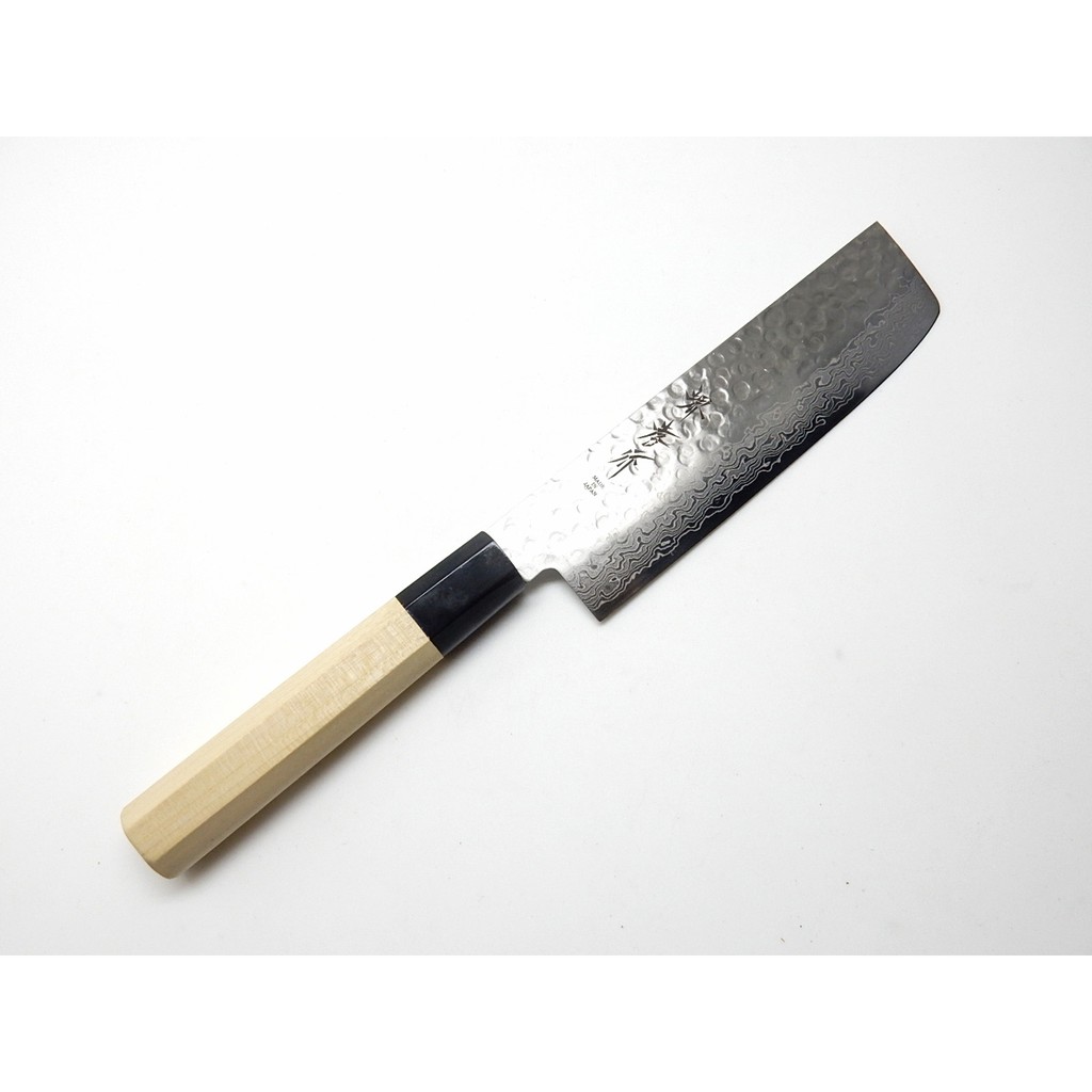 Sakai Takayuki/45 Layers Hammered Damascus,Japanese Style Nakiri 160 mm ...