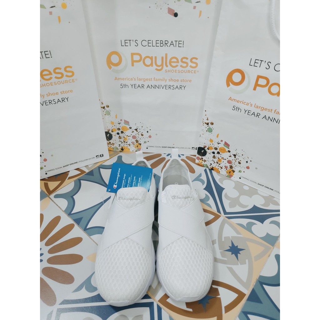 WHITE SNEAKERS RIVAL BLANCO CHAMPION FROM PAYLESS WITH AVAILABLE SIZES |  Shopee Philippines