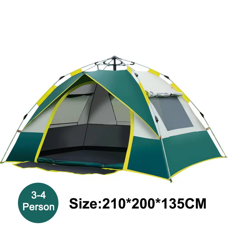 3-4 Person Sale Automatic Tent Outdoor Waterproof Tent Camping Large 