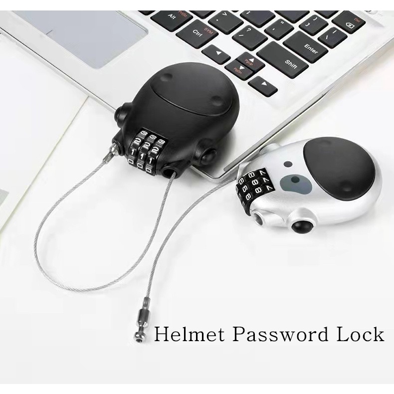 Telescopic Wire Rope Steel Cable Code Lock Suitcase Car Sled Motorcycle ...