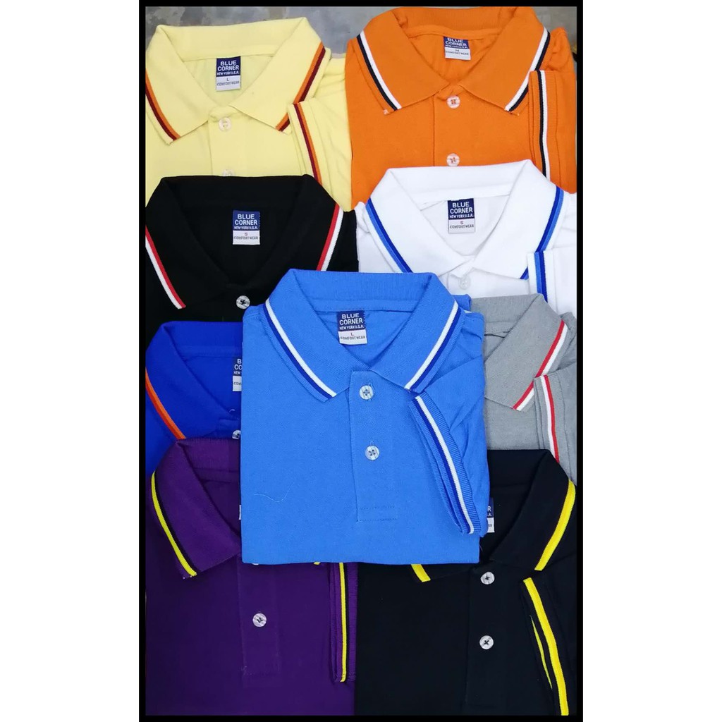 Blue Corner POLOSHIRT WITH STRIPES LINING STYLE 3 For Men and