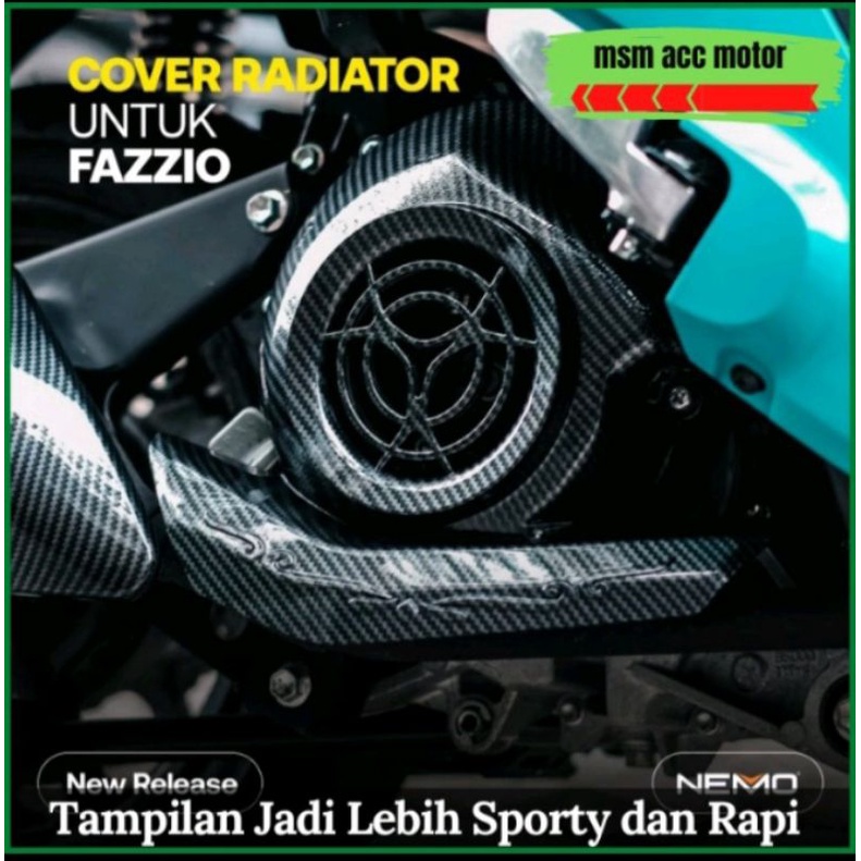 Radiator Cover Fazzio 2022 2023 Carbon Nemo Shopee Philippines