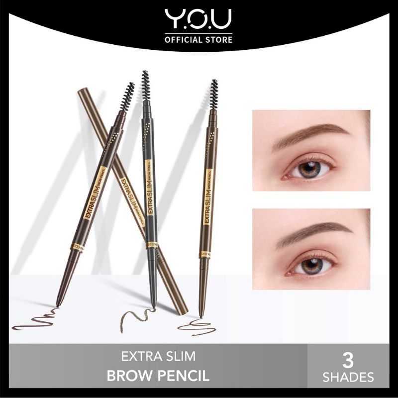 Y.o.u Extra Slim Brow Pencil YOU (Eyebrow Pencil) | Shopee Philippines