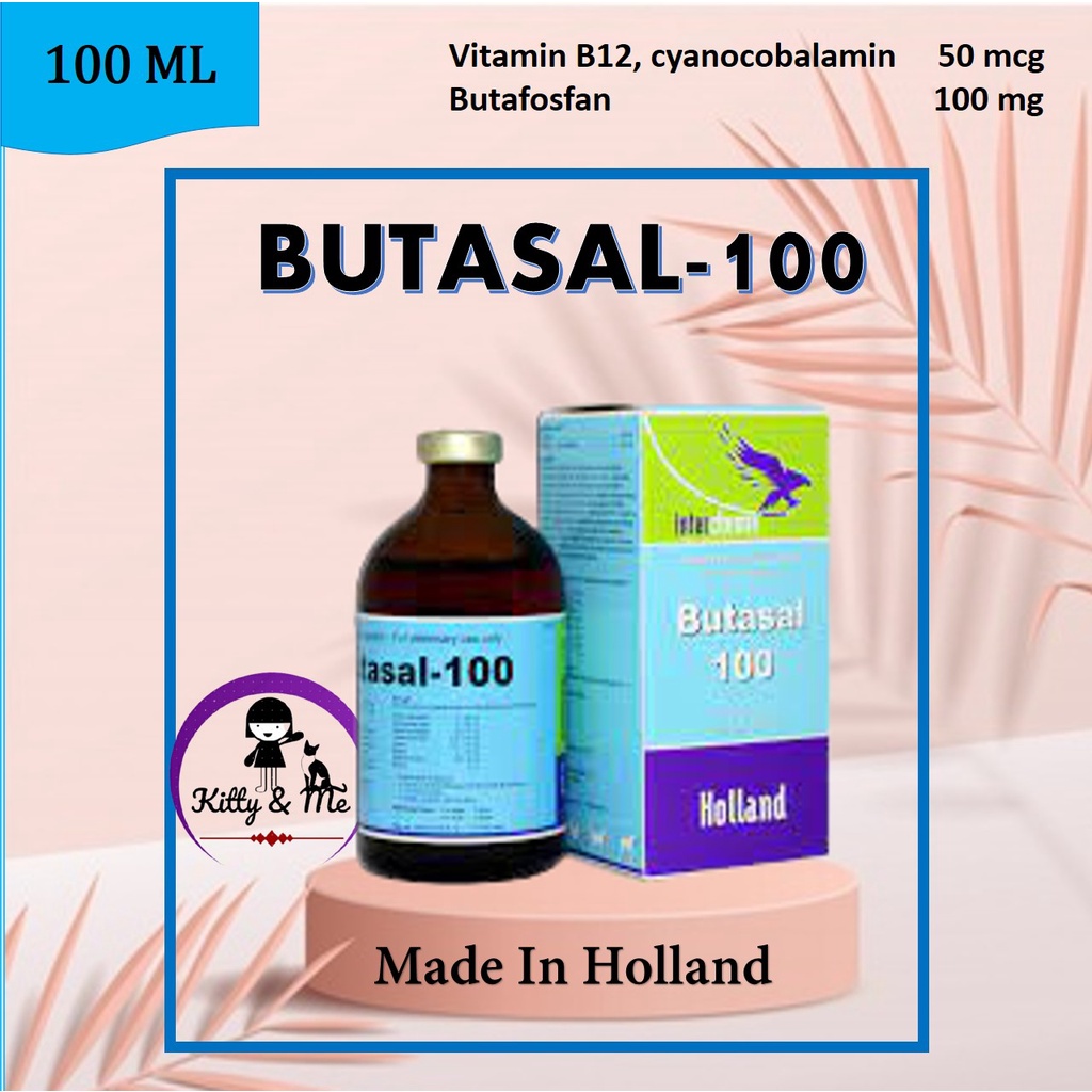 Butasal 100ml (Butafosfan/butaphospan, Vit B12) Like Catosal Animal ...