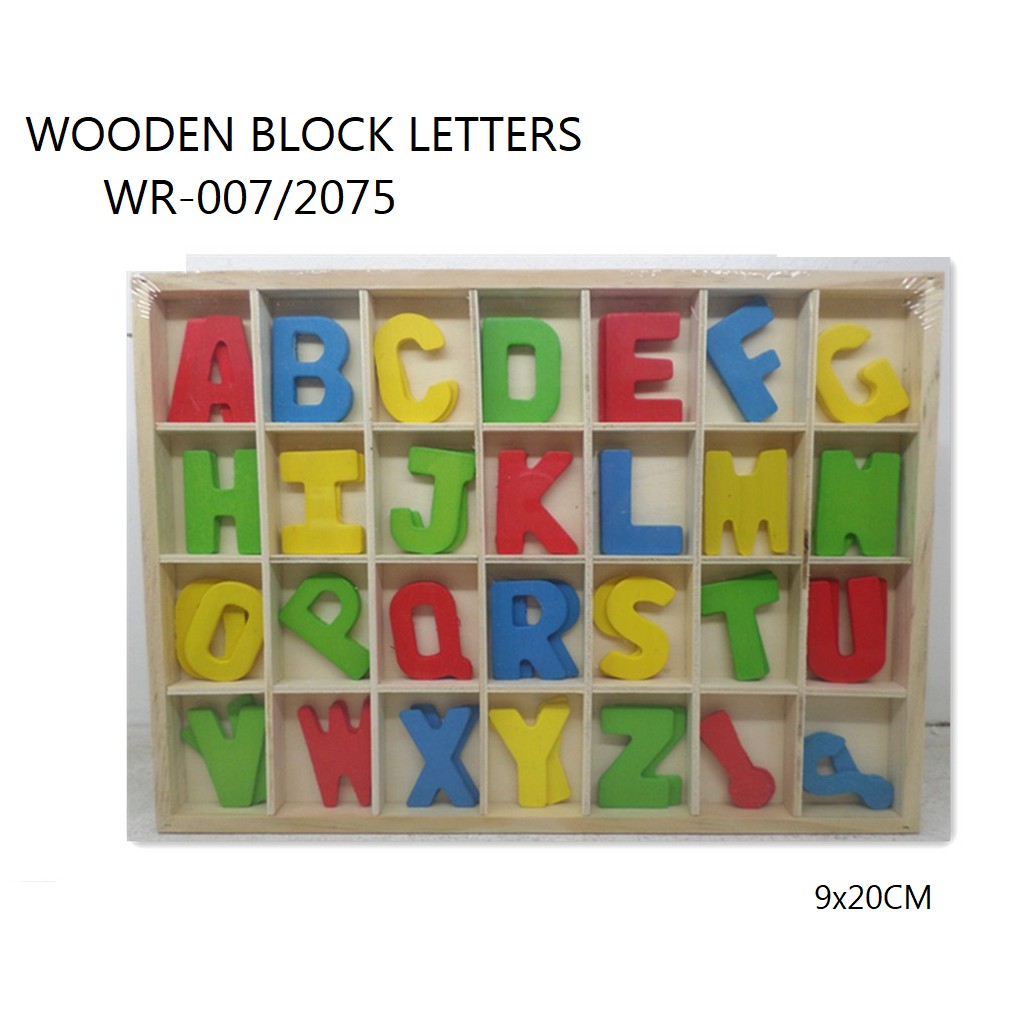 WOODEN BLOCK LETTERS (WR-007/2075) | Shopee Philippines