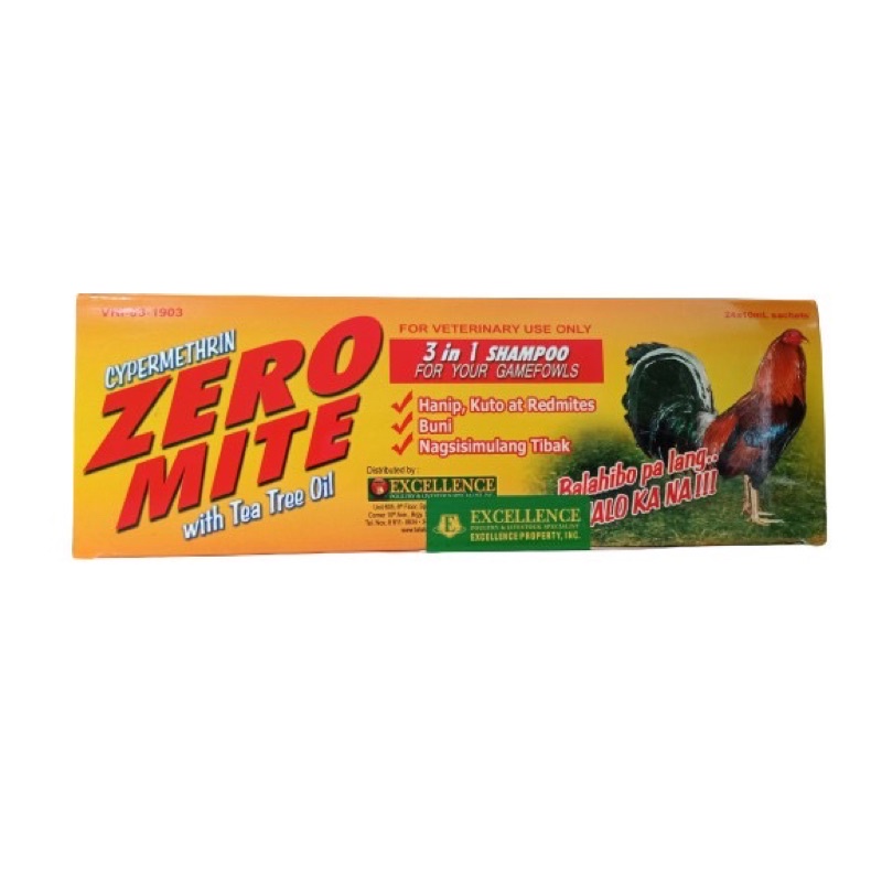 Zero Mite Shampoo for Gamefowls 10 mL (Sold per sachet) Shopee Philippines