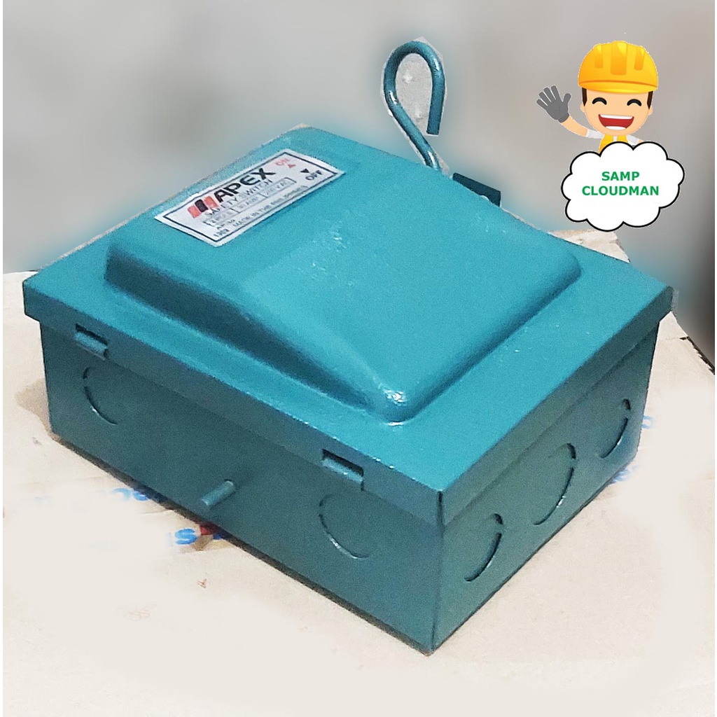 Local Made Makapal Metal Fuse Box Safety Switch 30A 2 Pole 250V Apex
