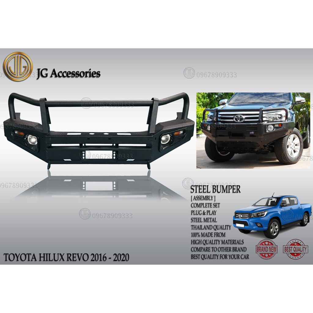 TOYOTA HILUX REVO 20162021 FRONT BUMPER GUARD/FRONT BUMPER NUDGE BAR