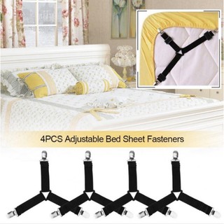 Hands DIY 4pcs Bed Sheet Holder Straps Adjustable Fitted Sheet Clips  Non-slip Bed Sheet Fastener Suspenders Elastic Mattress Pad Gripper Strap  for
