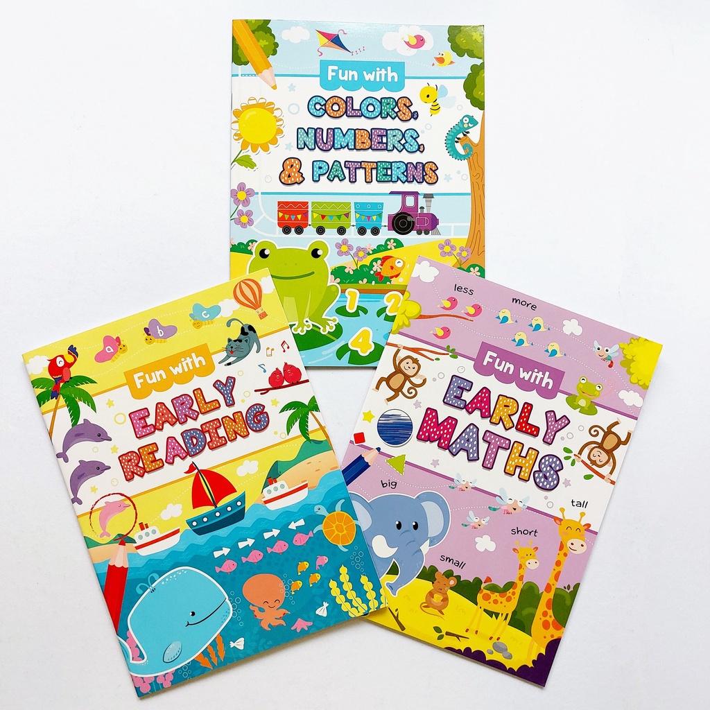 Fun With Early Reading and Math Activity Books | Shopee Philippines