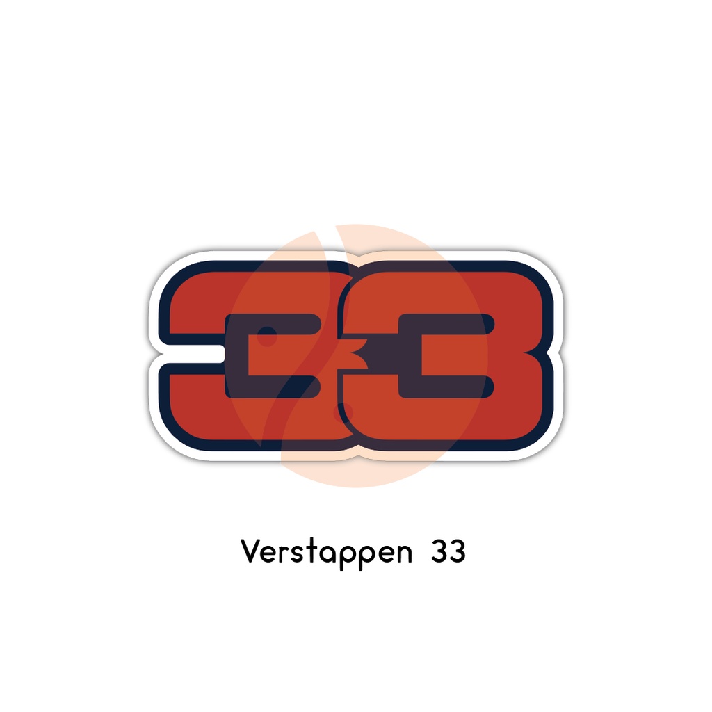 Verstappen 33 Sticker | 2