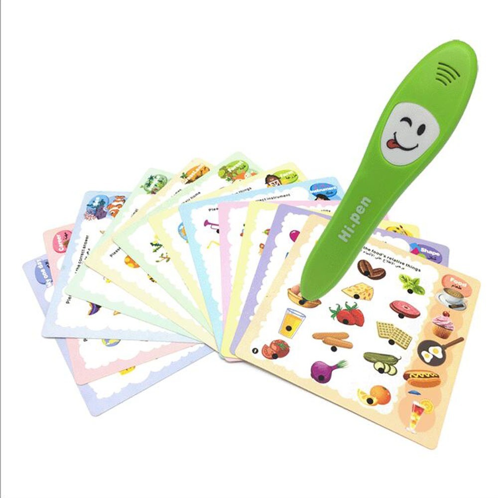 Kids Smart Logic Pen Electronic Reading Pen with Learning Book 12pcs