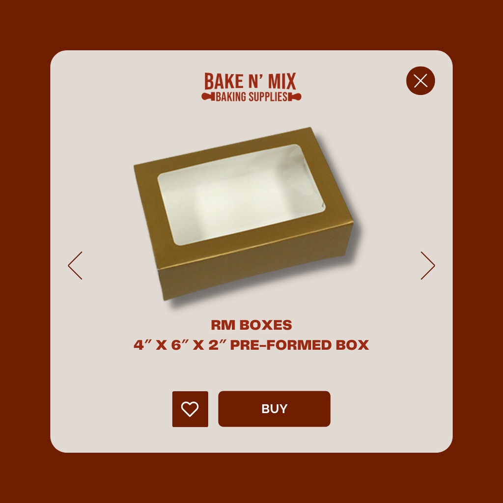 RM Boxes - 4″ x 6″ x 2″ Pre-formed Box | Shopee Philippines