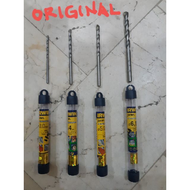 Irwin Masonry Drill Bit 1/8(3mm) 5/32(4mm) 3/16(5mm) 1/4(6.5mm) 5/16