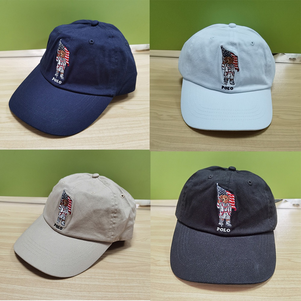 (Send in 1 business day)Polo RL Baseball Cap USA Flag Teddy Bear ...