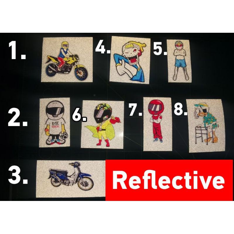 Sticker Cutting Pantul Reflective / Sticker Motor | Shopee Philippines