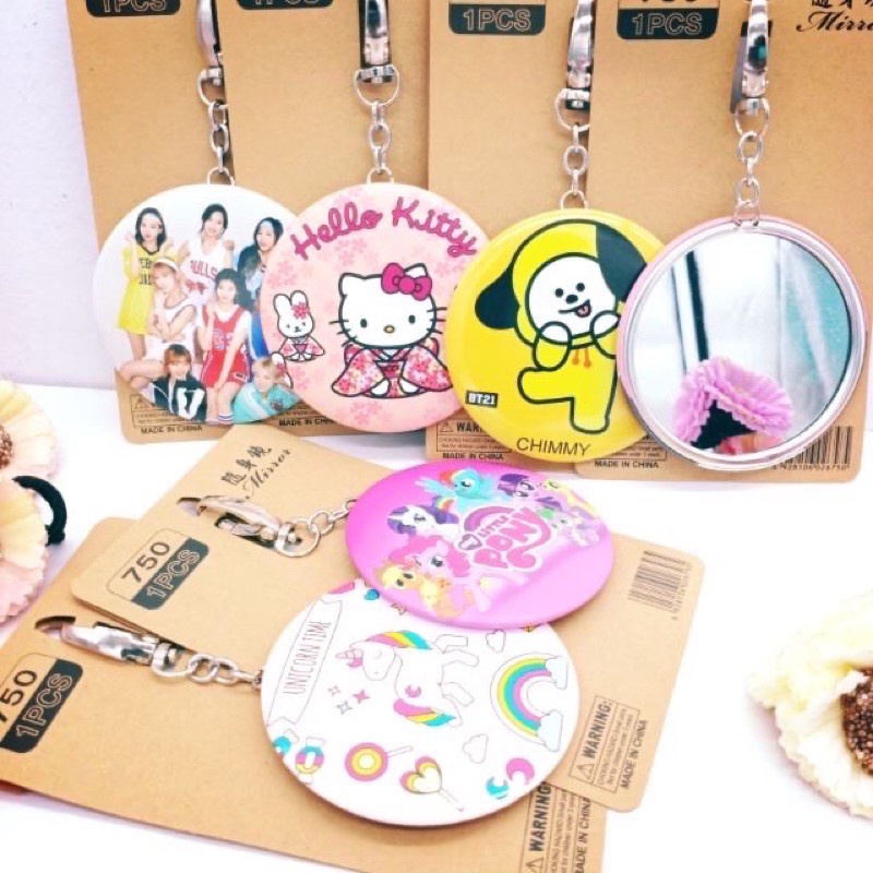 KEYCHAIN MIRROR (characters design) | Shopee Philippines