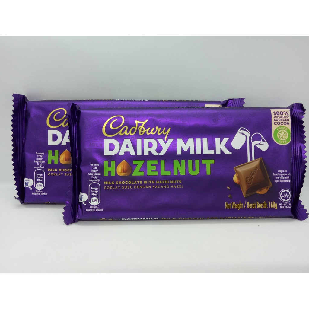 Cadbury Dairy Milk Hazelnut 160g Shopee Philippines