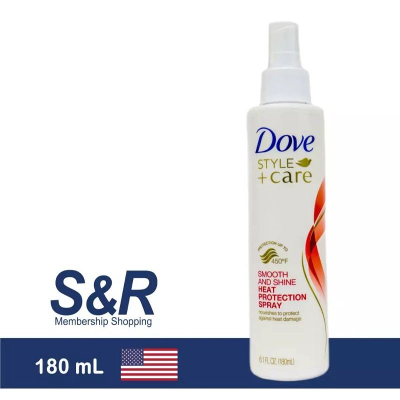 Dove Style + Care Smooth & Shine Heat Protection Hair Spray 180ml
