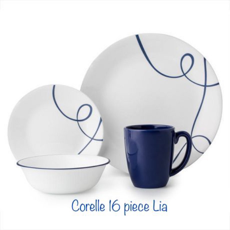 Corelle Signature Livingware 16-Piece Dinnerware Set, Service for