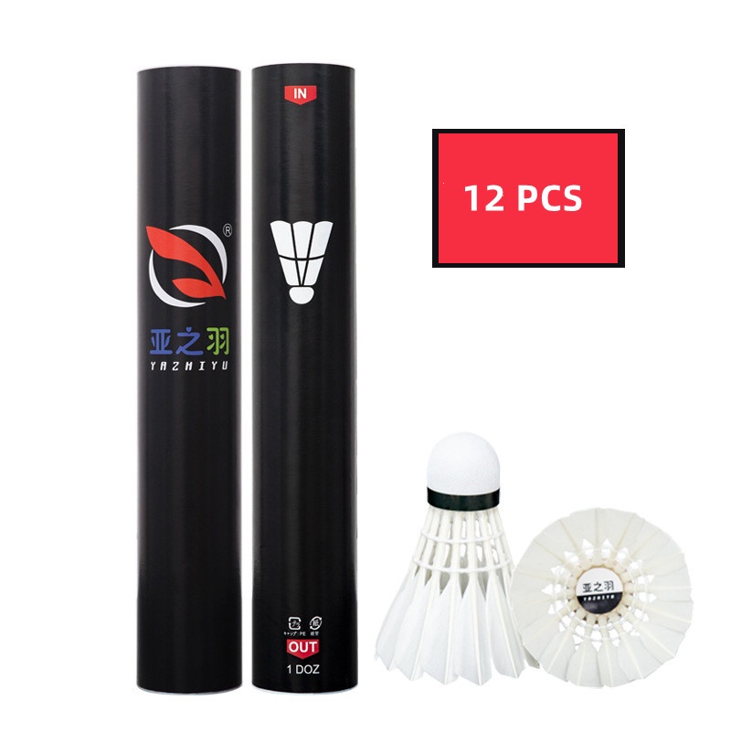 Badminton Shuttlecock multispecification 12 pcs stable and durable professional game training