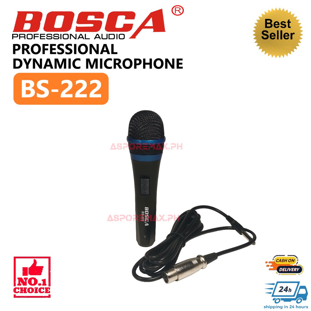 BOSCA Professional Dynamic Microphone BS 222 COD Shopee Philippines