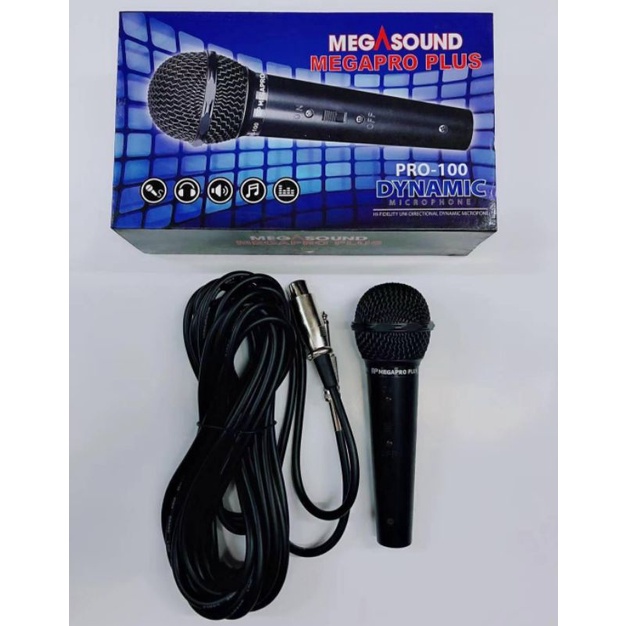 MEGAPRO PLUS/MEGASOUND PRO-100 DYNAMIC MICROPHONE | Shopee Philippines