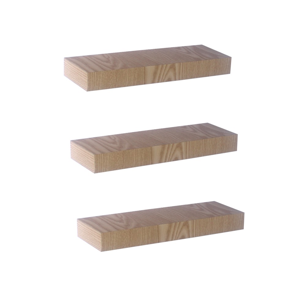 Dections Minimalist Wall Shelf Floating Shelves 30 x 12 cm 3 Pieces
