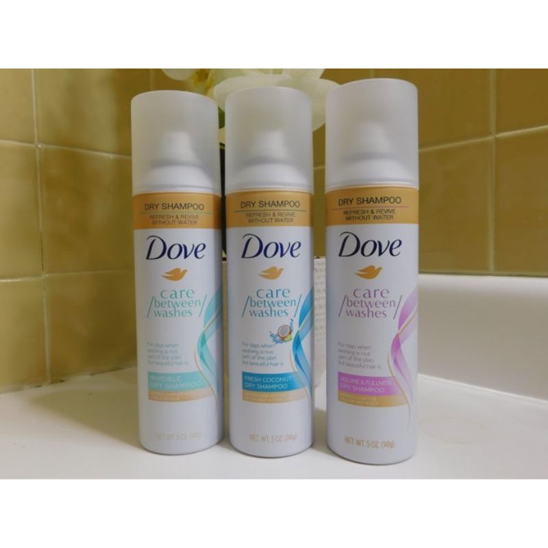🇺🇸DOVE DRY SHAMPOO (141g) CARE BETWEEN WASHES REFRESH & REVIVE WITHOUT