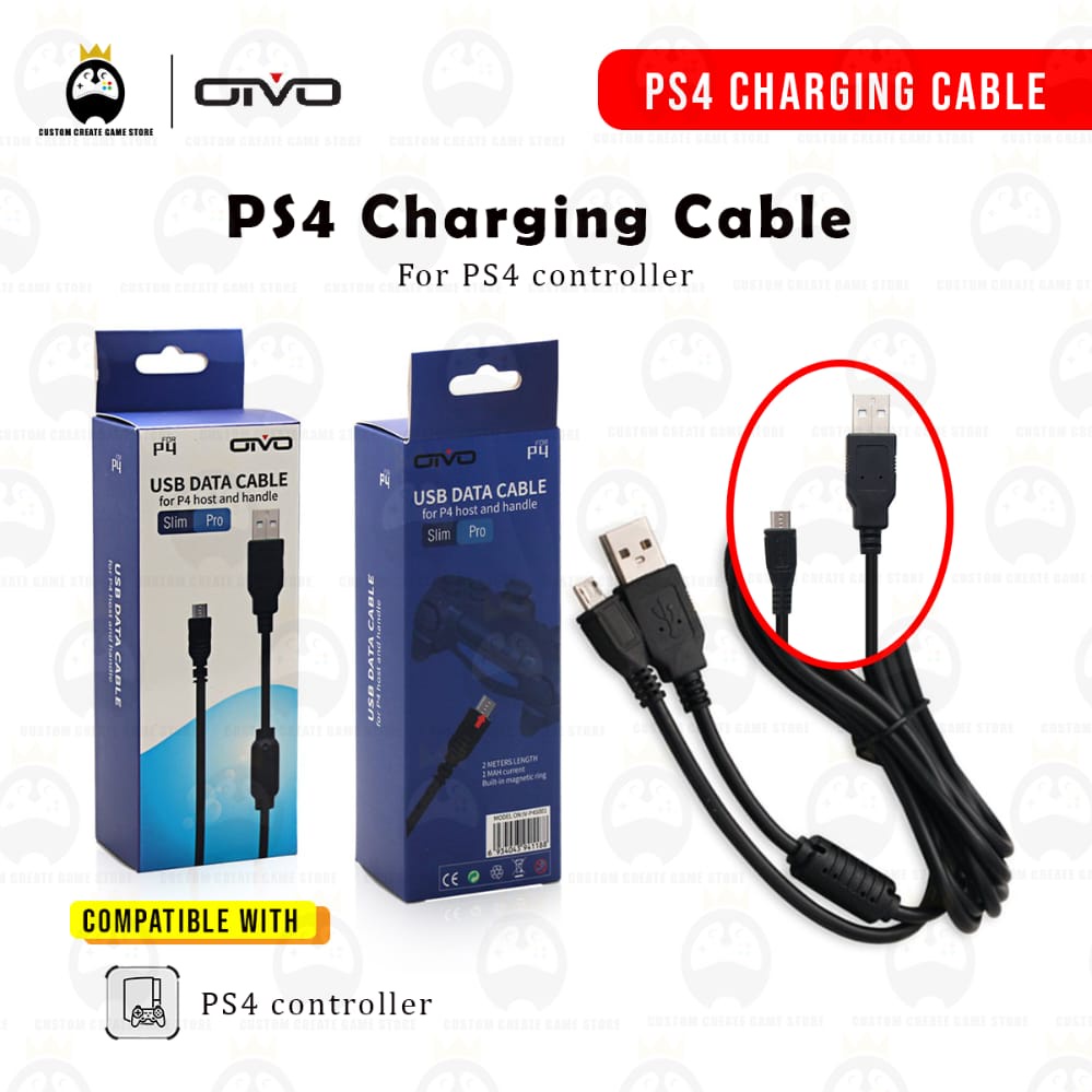 OVIO Sony PS4 Charging Cable Controller Data Games Handles Charger