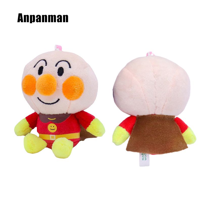 10cm Cartoon Anpanman Plush Toy Pendant Soft Stuffed Keychain Bag ...